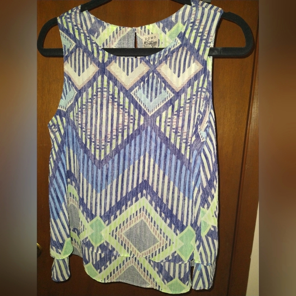 Como Vintage sleeveless top M